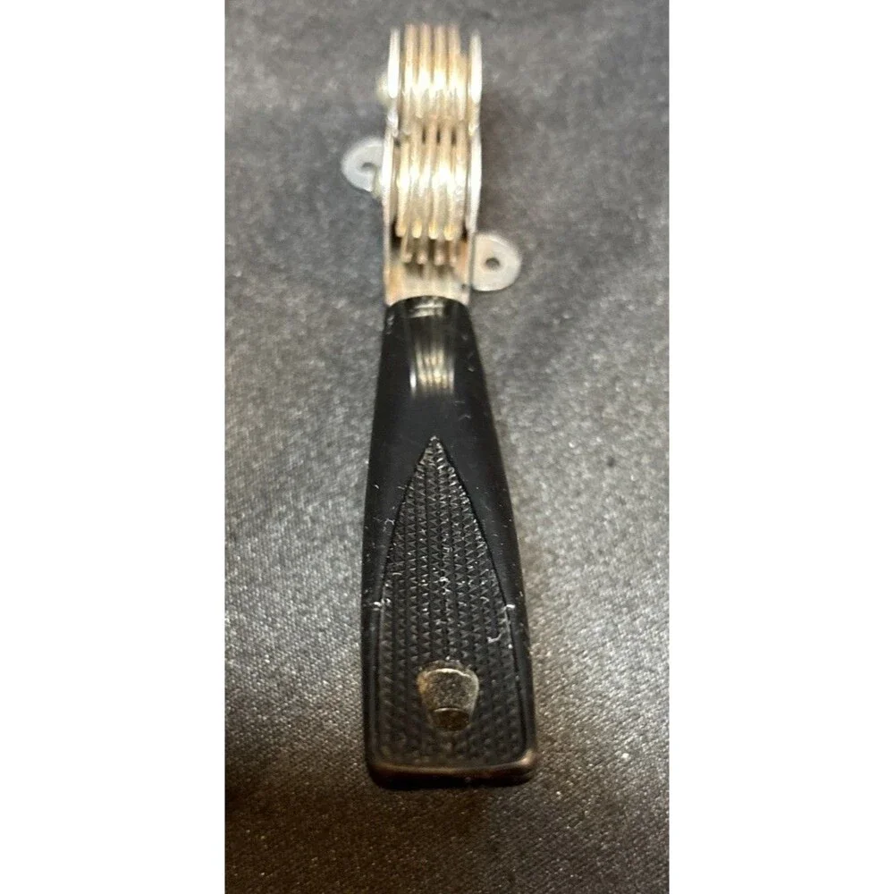 VTG ECKO Black Handled Manual Pull Through Knife Sharpener USA Great Condition